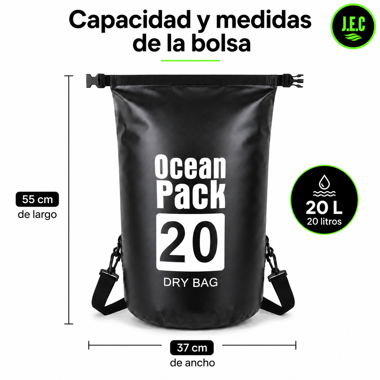 Bolsa Seca Impermeable Dry Bag 20 Litros
