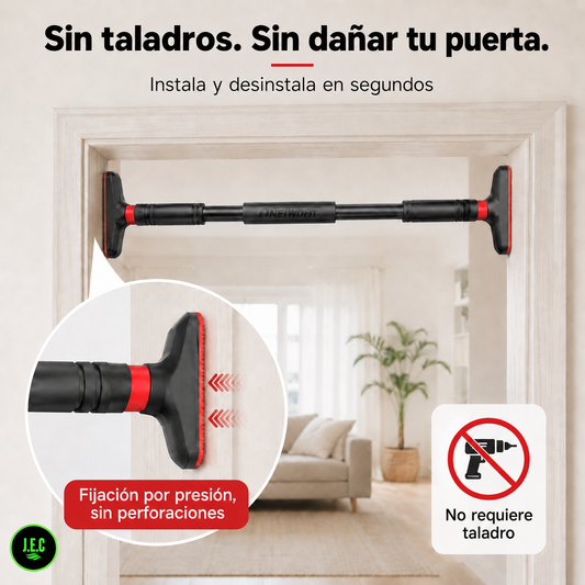 Barra Dominadas Puerta Ajustable 90-150cm 200kg
