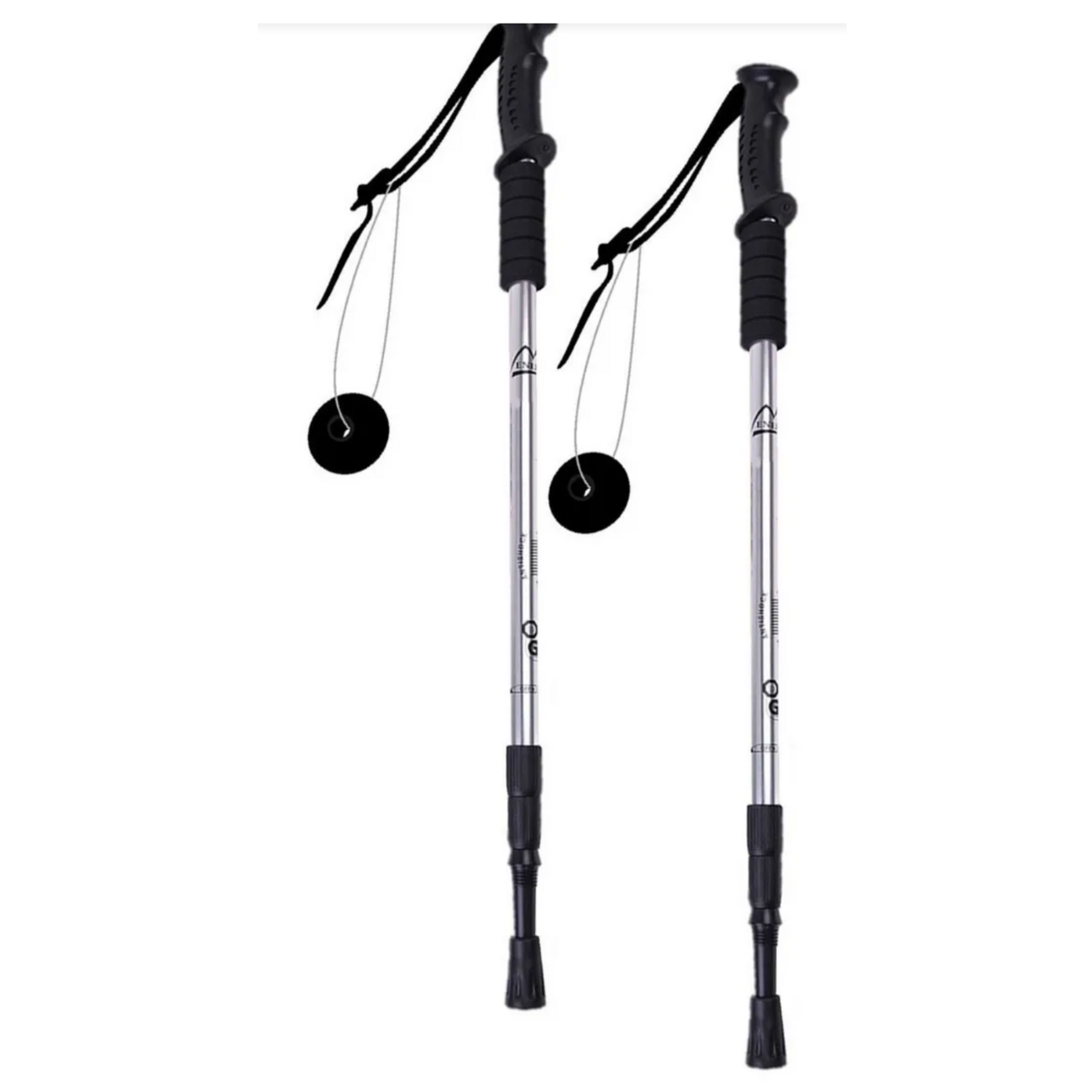 Bastón Senderismo 2 Tramos Adaptativo Anti-shock Aluminio