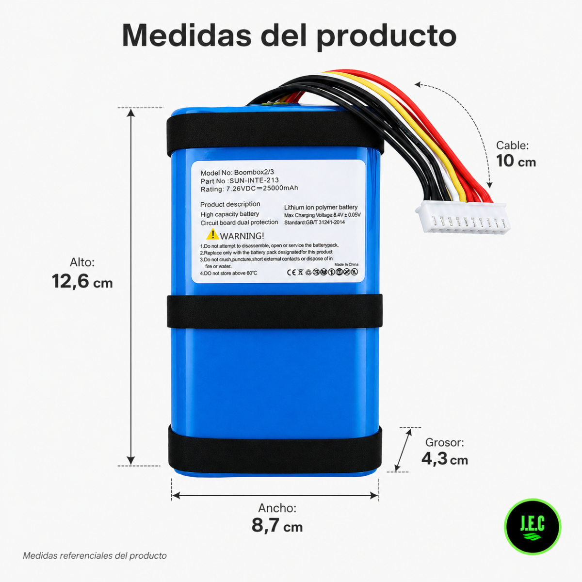 Batería Repuesto Compatible JBL Boombox 2 Y Boombox 3 + kit herramienta