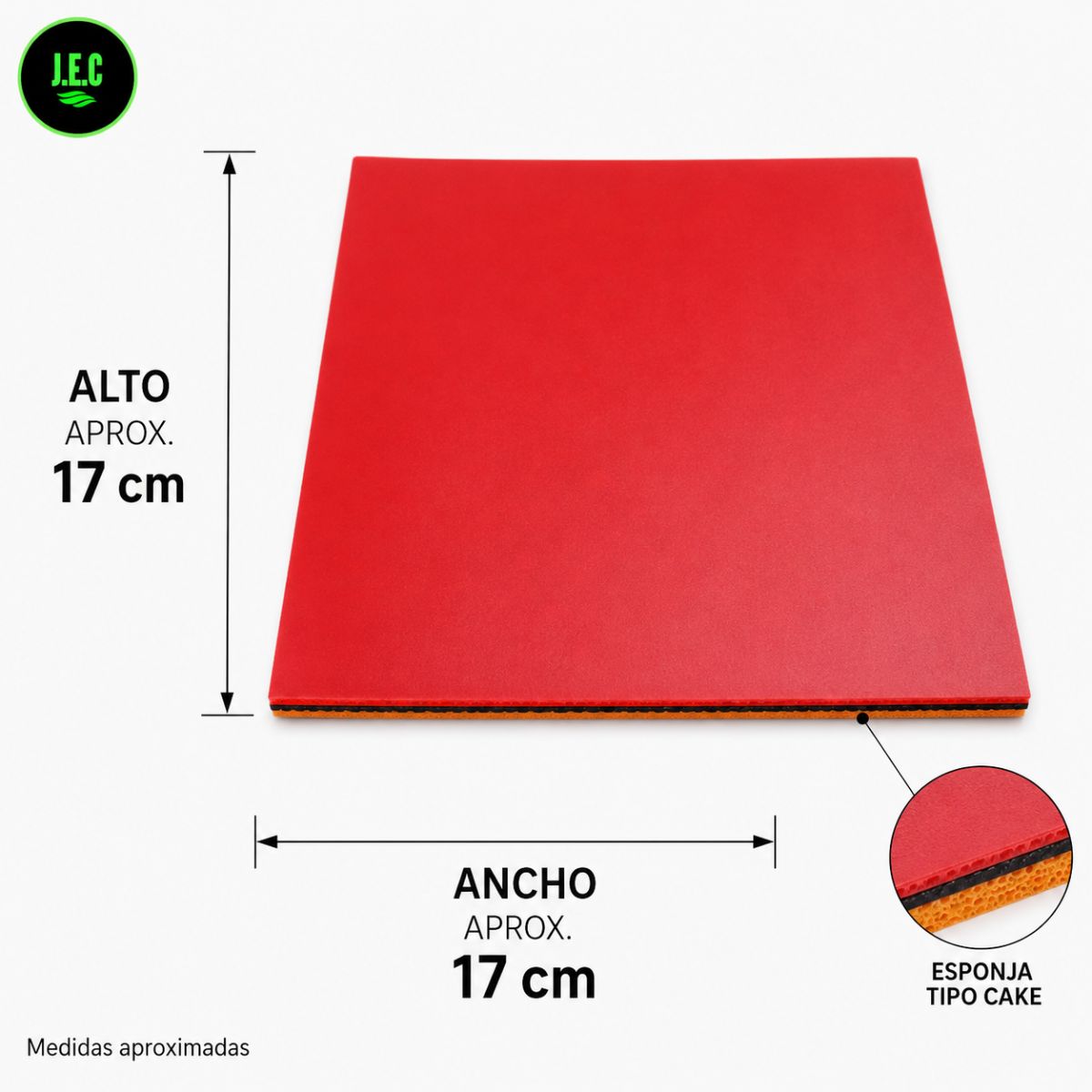 Goma de Tenis de Mesa Cake Sponge para Ataque Rápido