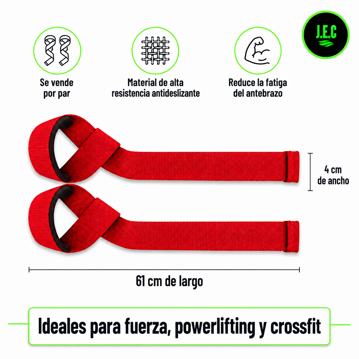 Lifting straps correas de muñeca gimnasio crossfit pesas