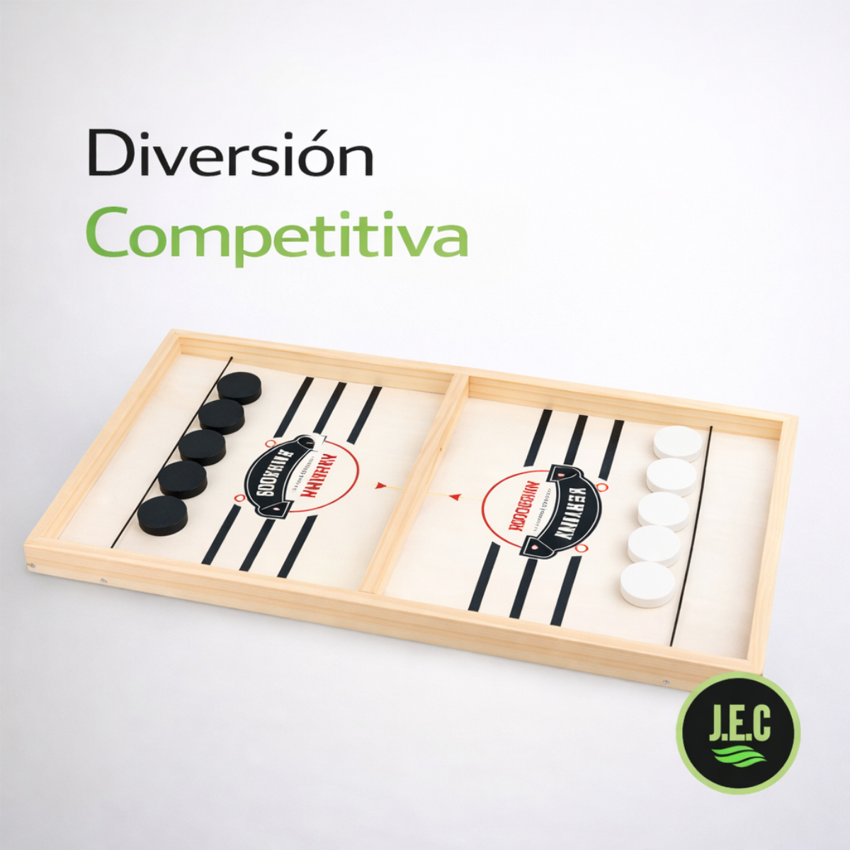 Juego Foosball Chess de Madera | Batalla de Rebote 2 Jugadores