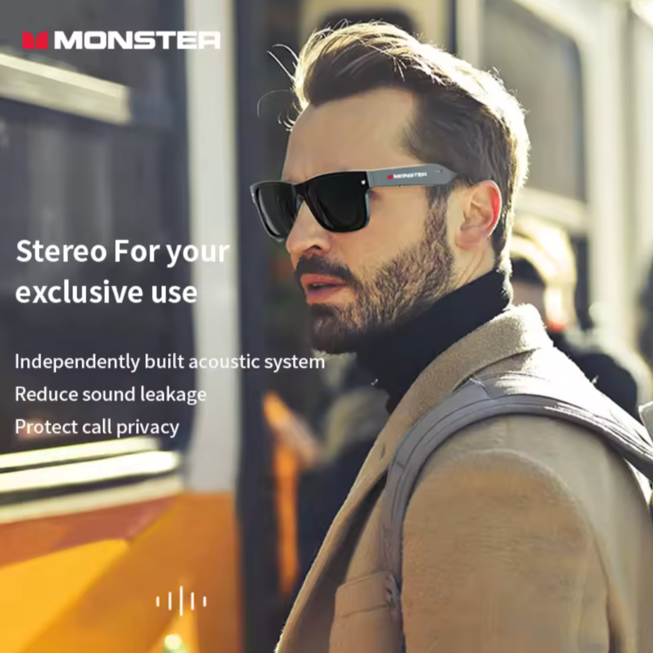 Lentes Inteligentes Monster S01 con Bluetooth Musica Llamadas deportivos