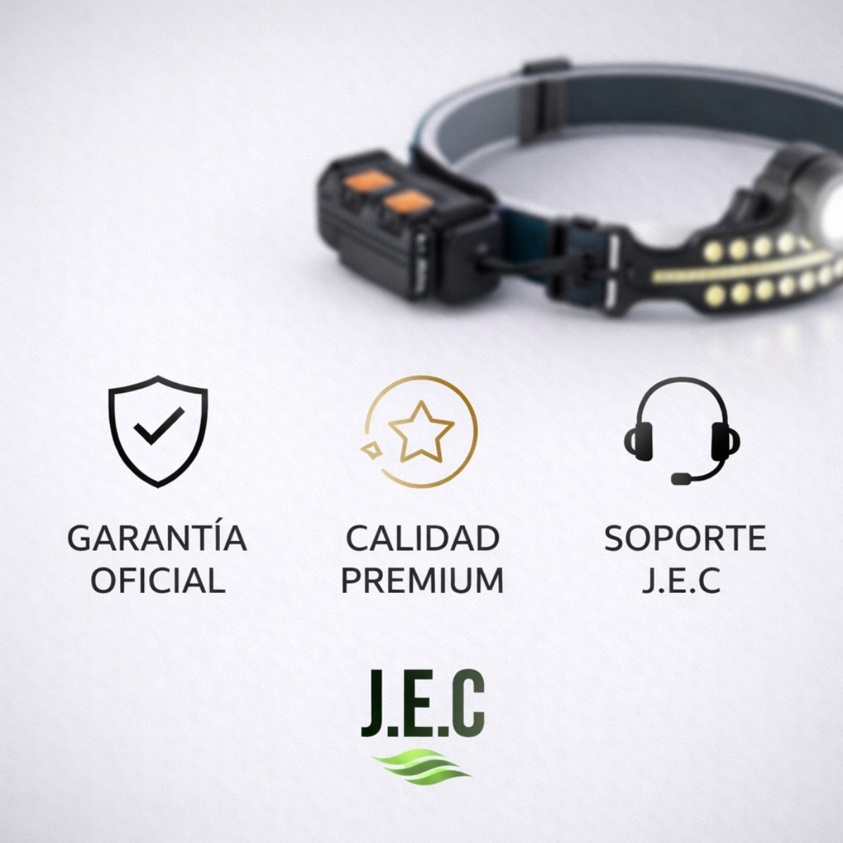 Linterna Frontal LED COB Inducción Batería Integrada Zoom