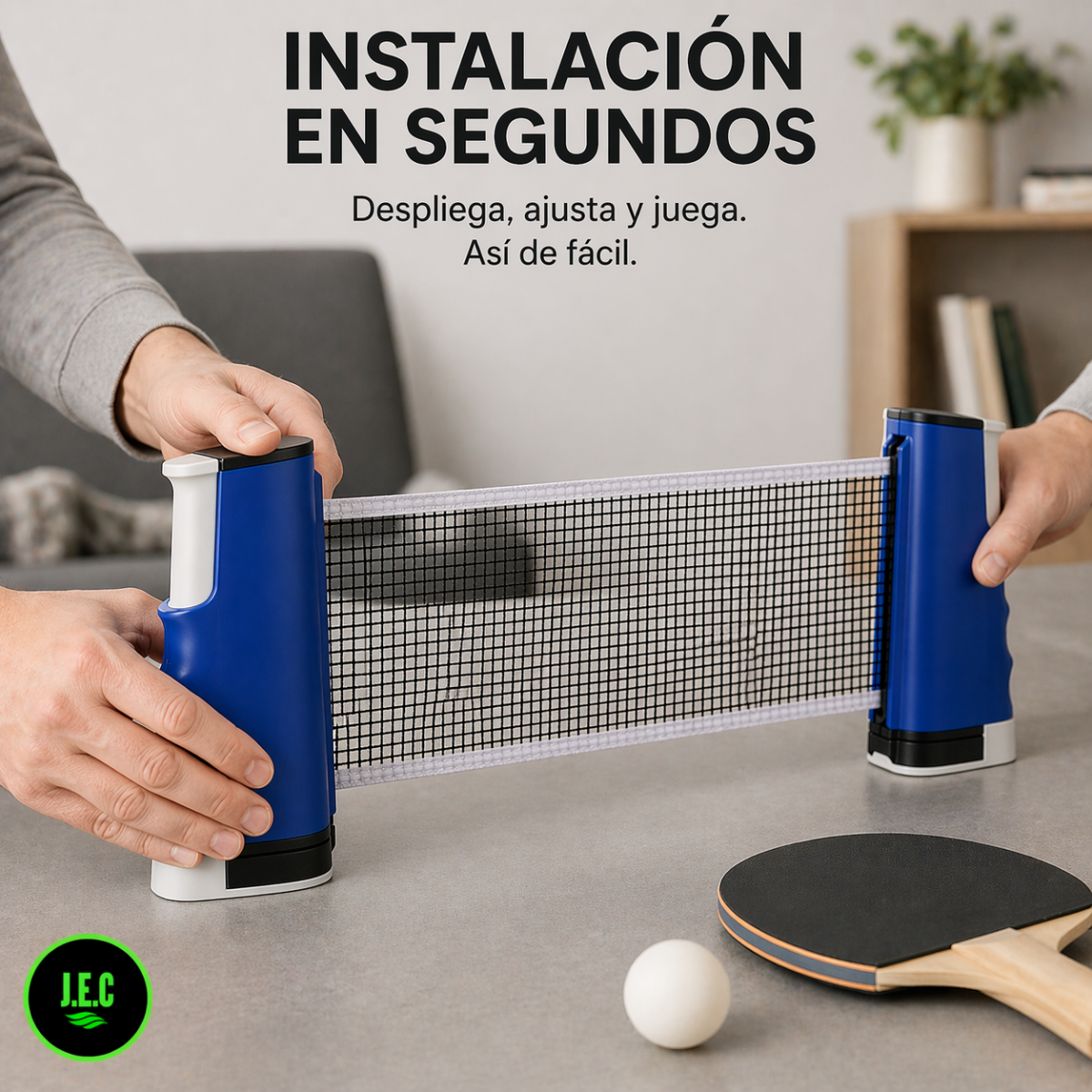 Red de Ping Pong Adaptable , Malla de Ping Pon Alta Calidad, se ajusta a cualquier mesa