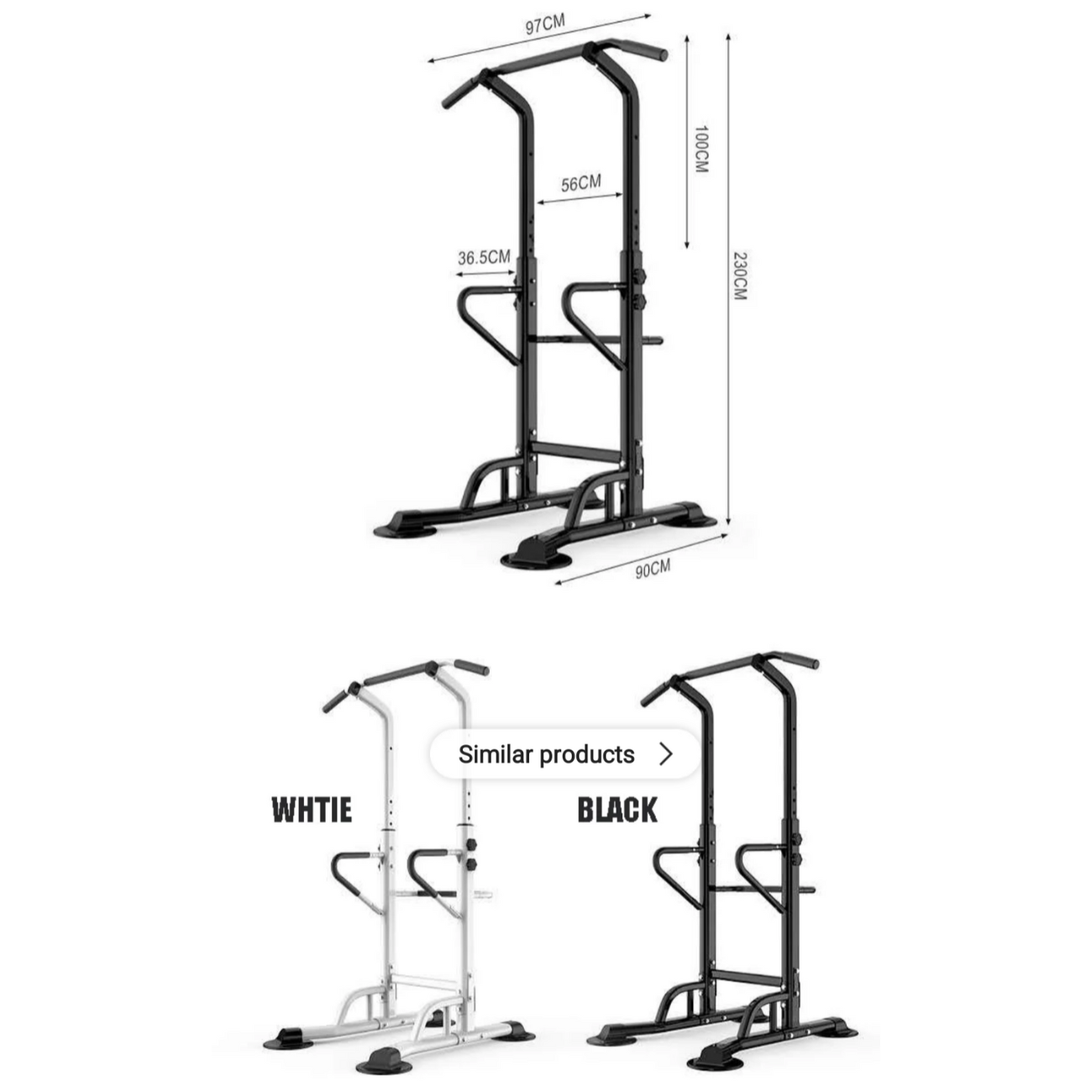 Barra Multifuncional Dominadas Paralelas Ajustable