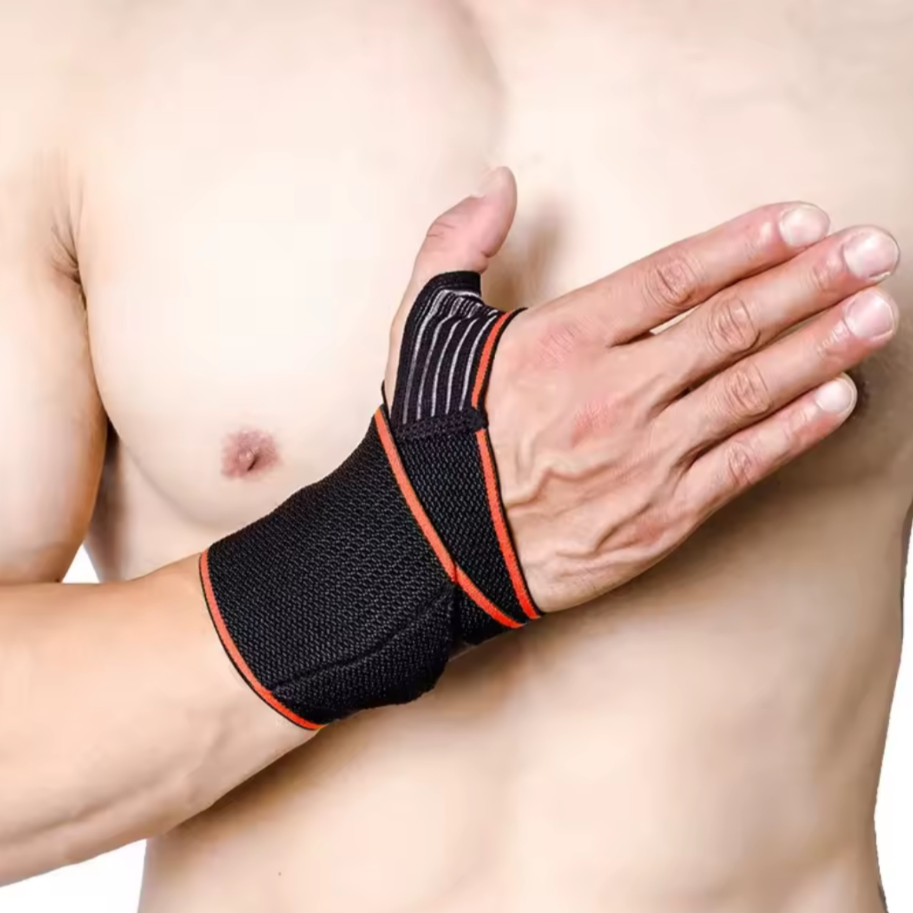 Muñequera Elástica Ajustable Con Soporte De Pulgar Fitness