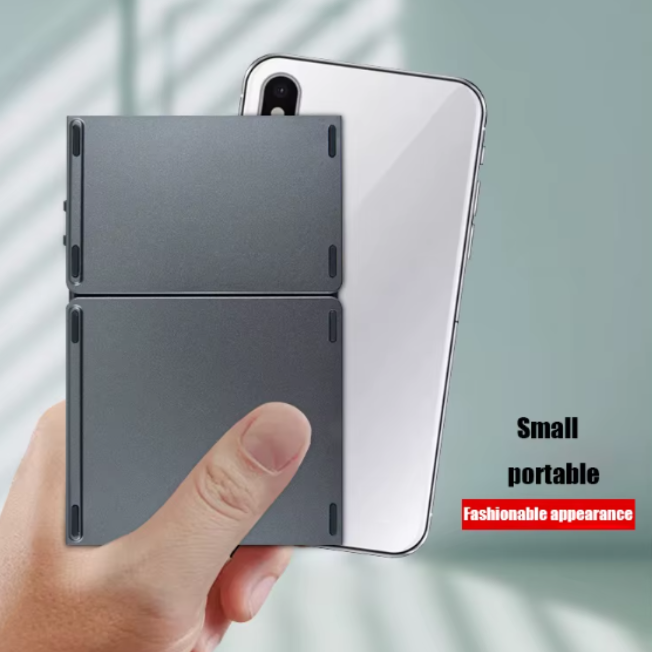 Mini Teclado plegable Bluetooth sin panel táctil