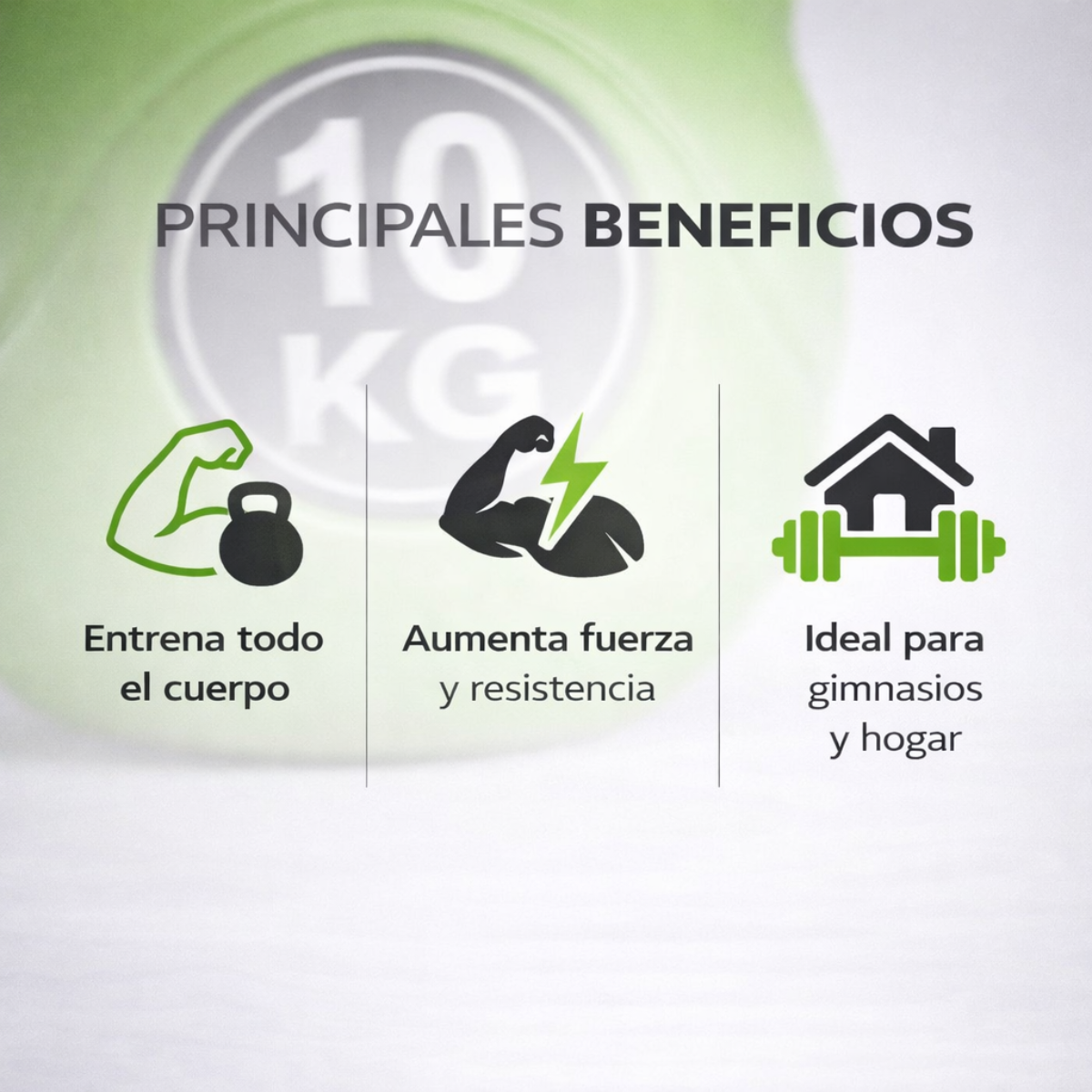 Kettlebell 10kg Pesa Rusa Entrenamiento Funcional Casa