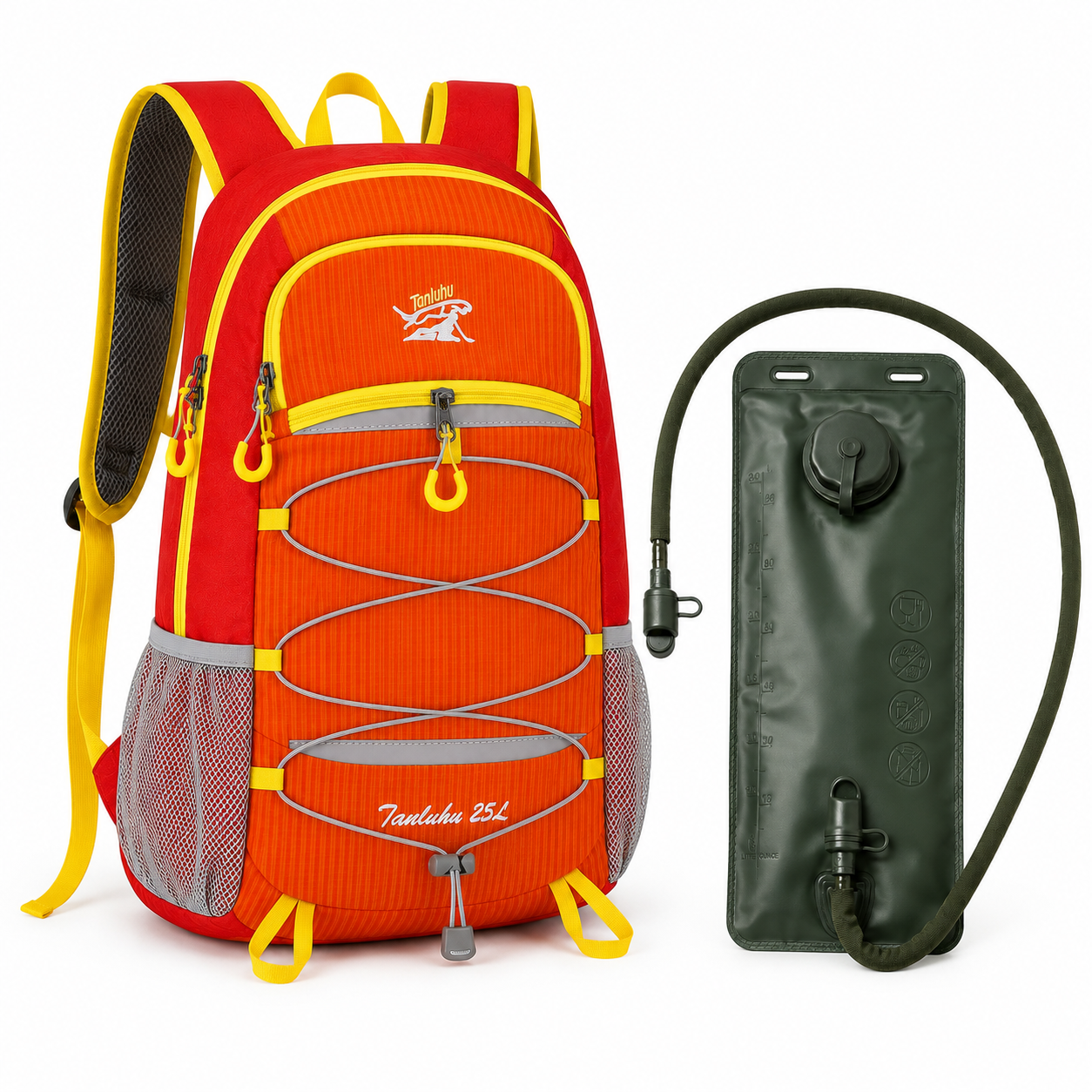 Kit Mochila Trekking 25L + Bolsa Hidratación 3L
