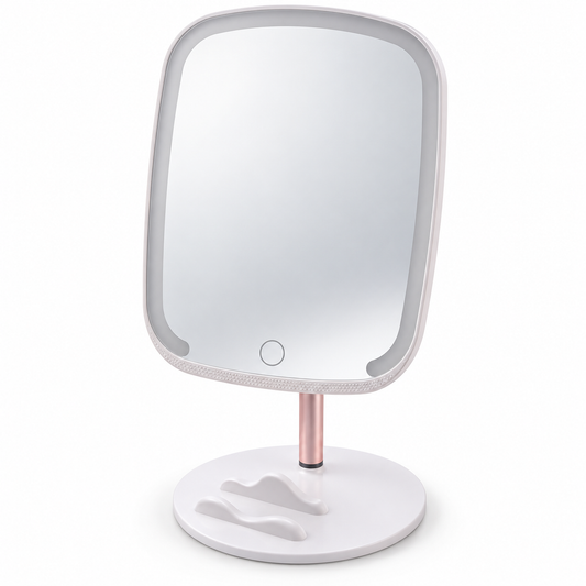 Espejo de Maquillaje LED de Mesa con Brillo Ajustable