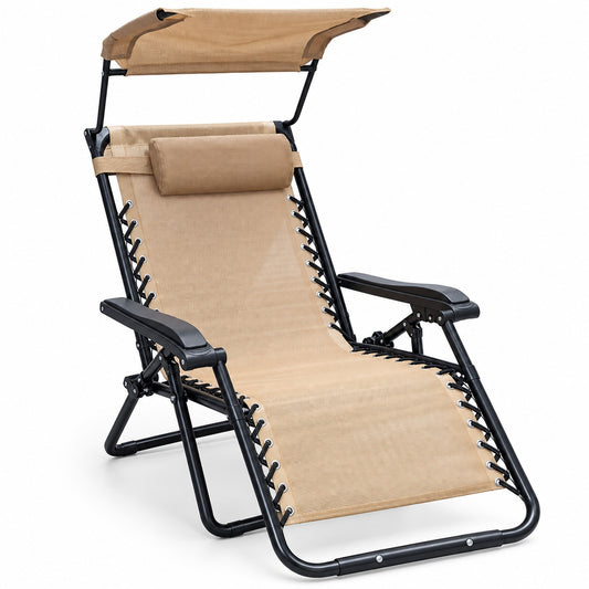 Silla Reclinable Plegable Camping Toldo Portavasos
