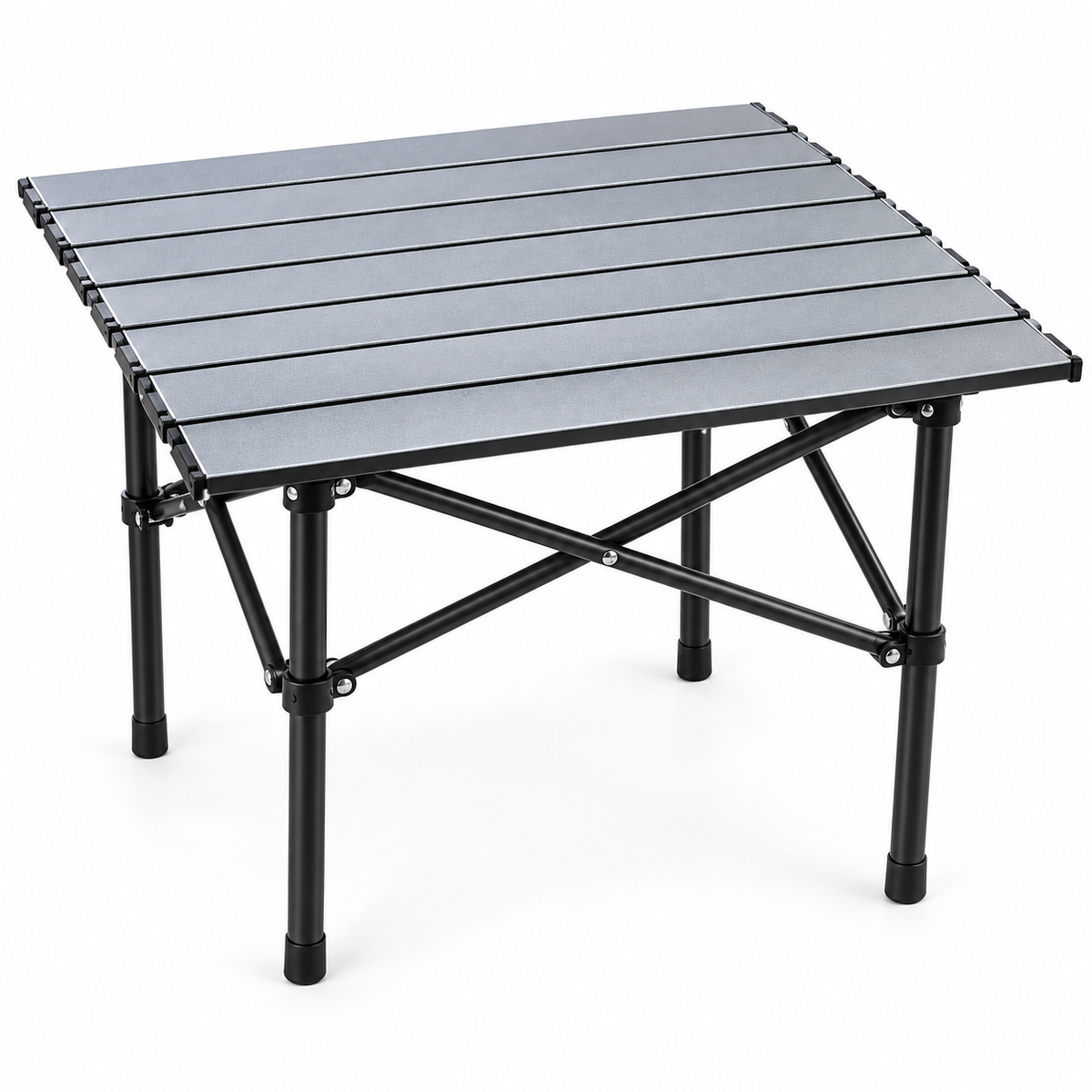 Mesa Camping Plegable Aluminio Enrollable