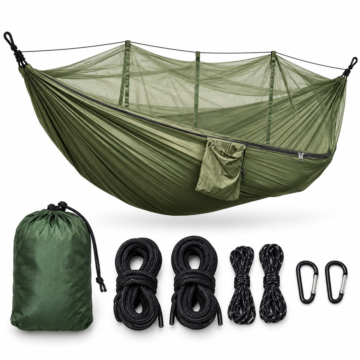 Hamaca Camping con Mosquitero 265x140 cm Nylon 210T