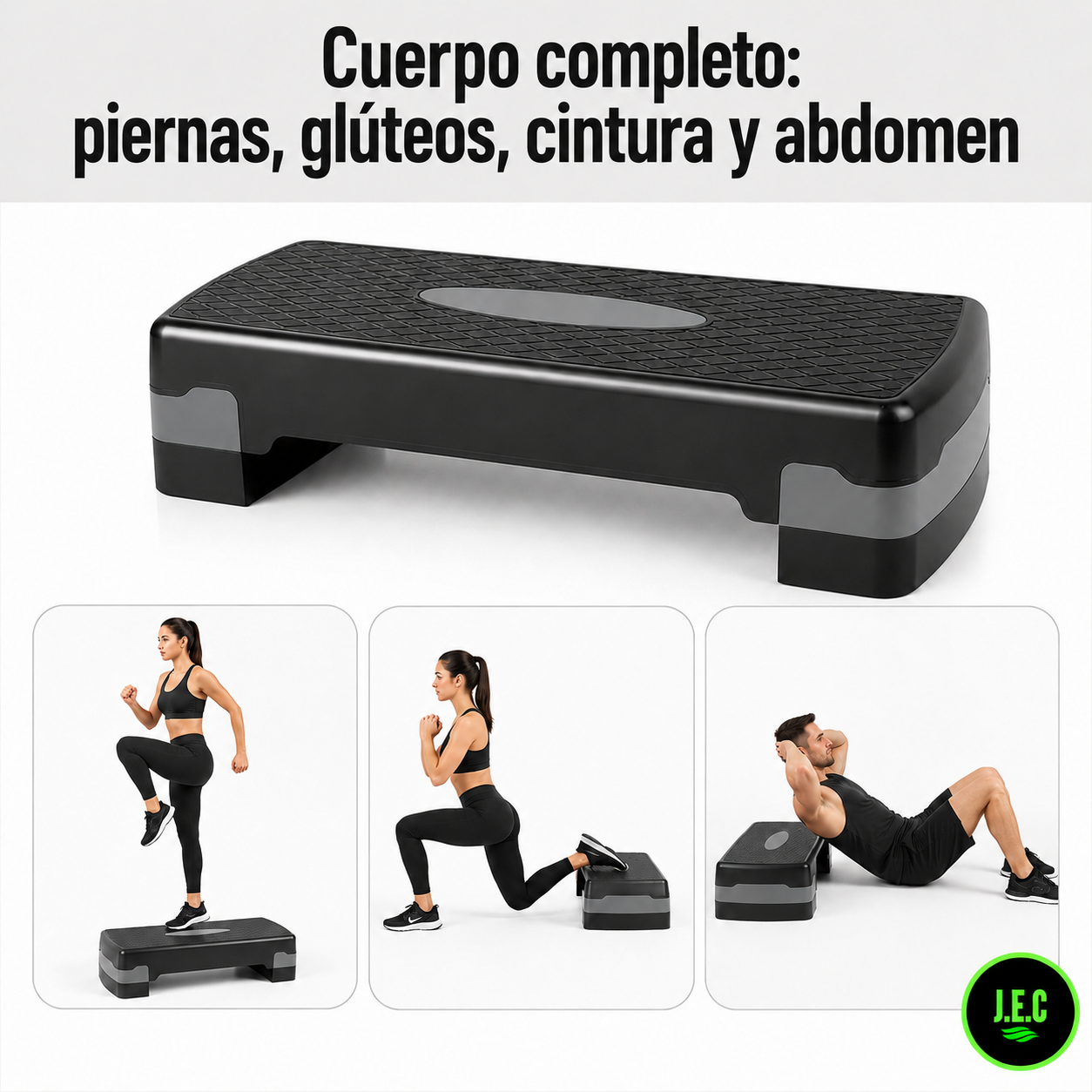 Step Aeróbico 2 Niveles 68 Cm Antideslizante Fitness