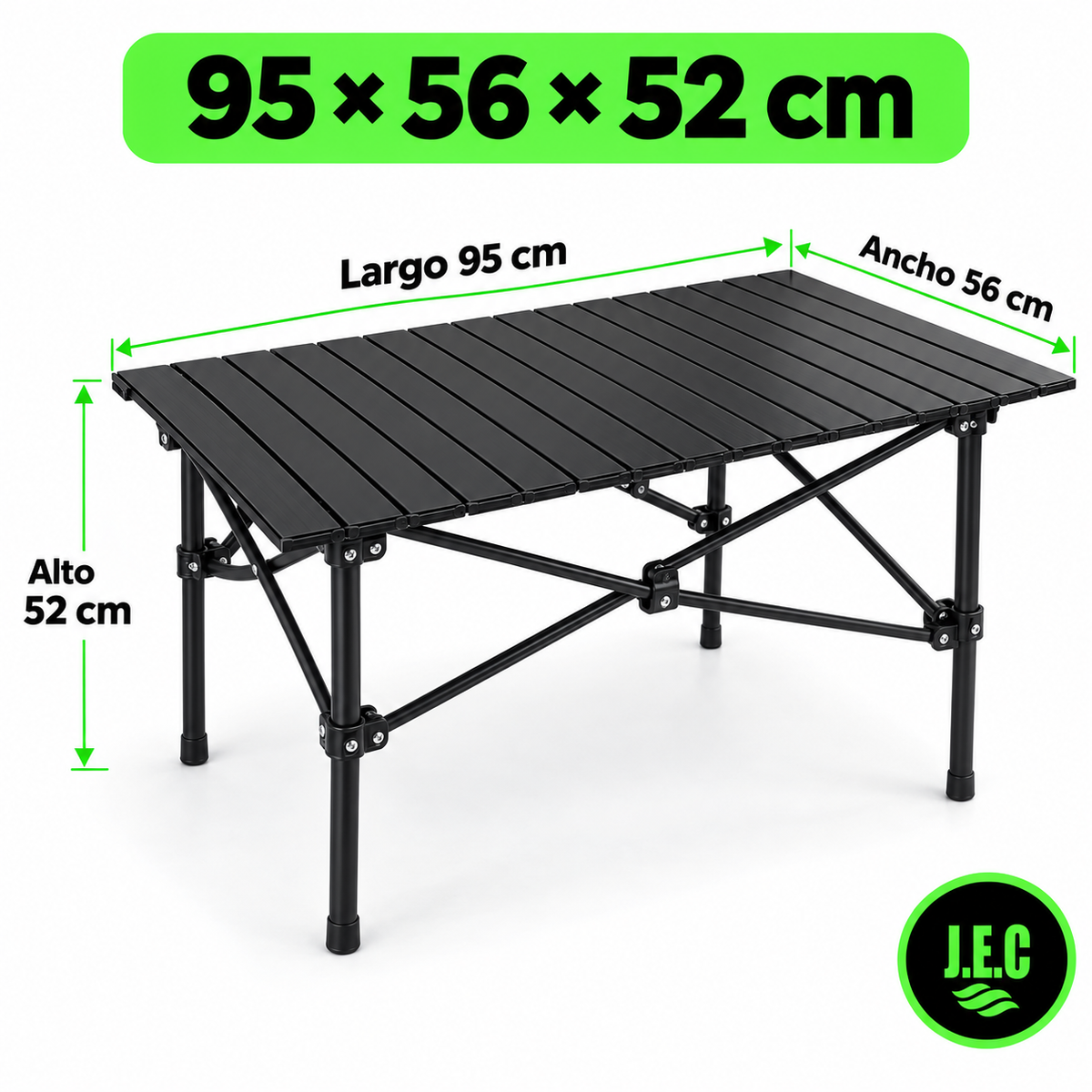 Mesa Plegable Camping  Portátil Con Bolso rectangular