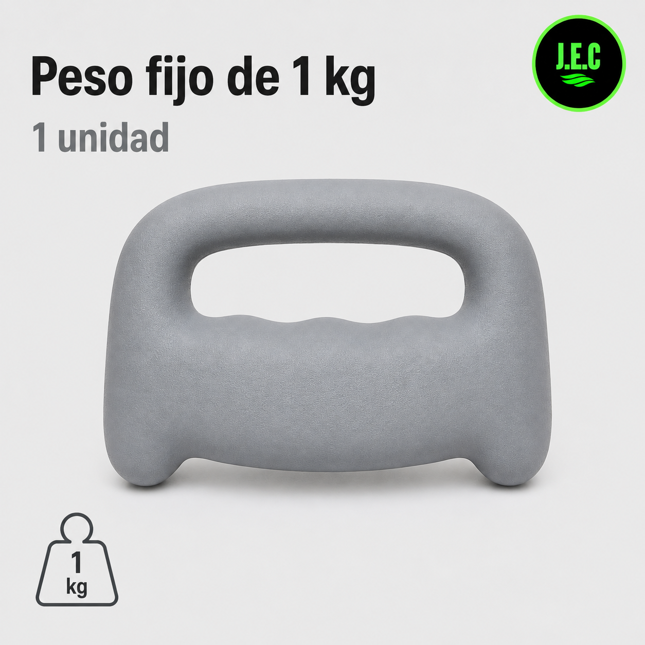 Mancuerna Ergonómica de 1 kg con Agarre Integrado