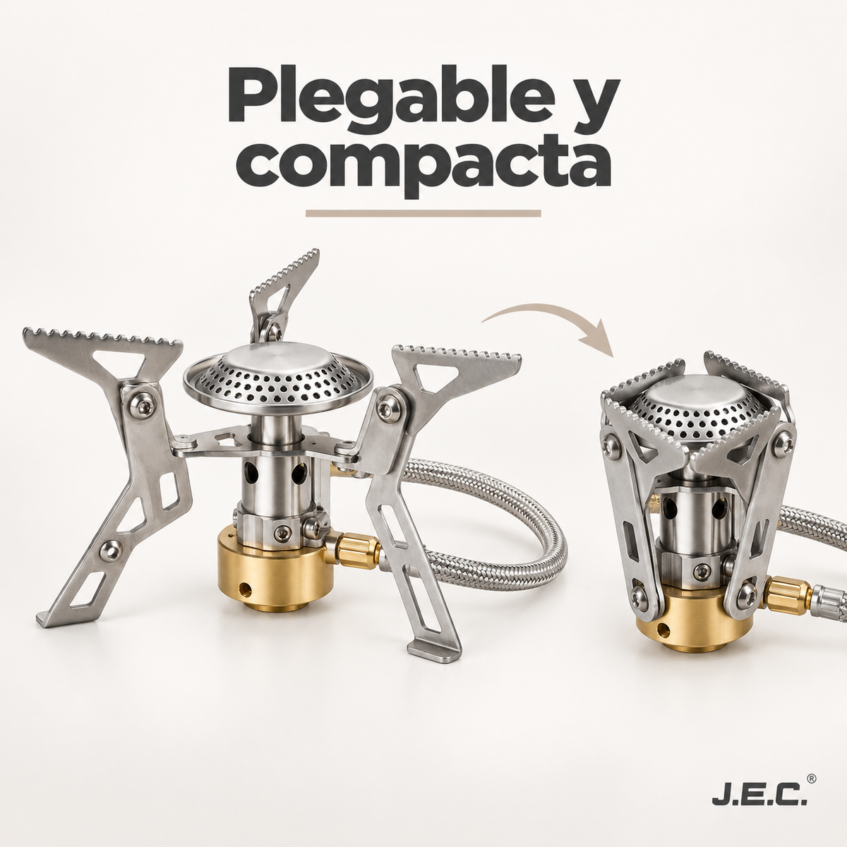 Cocinilla a Gas Camping Portátil Plegable 1 Quemador