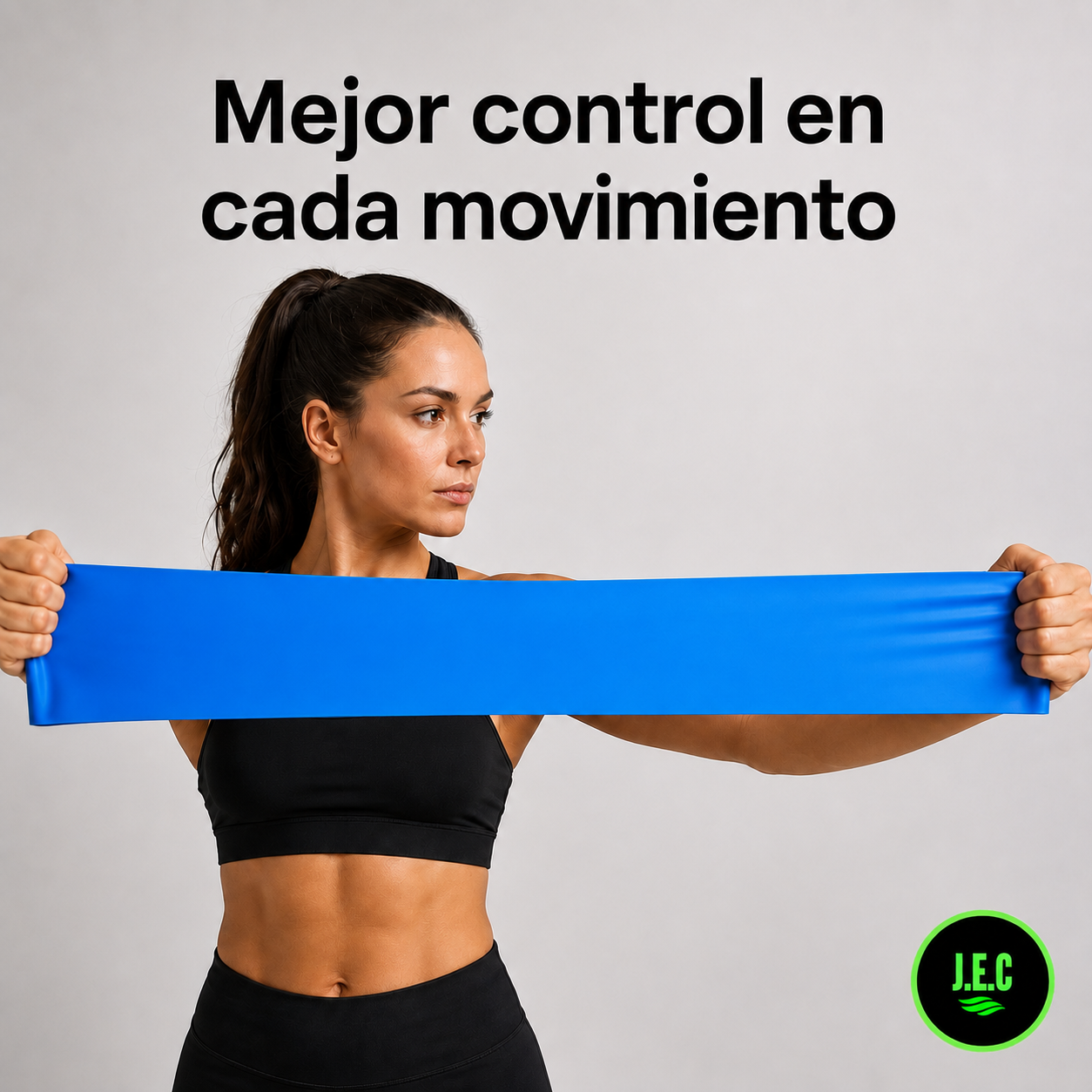Banda Elástica Plana Tipo Tela para Yoga y Rehabilitación