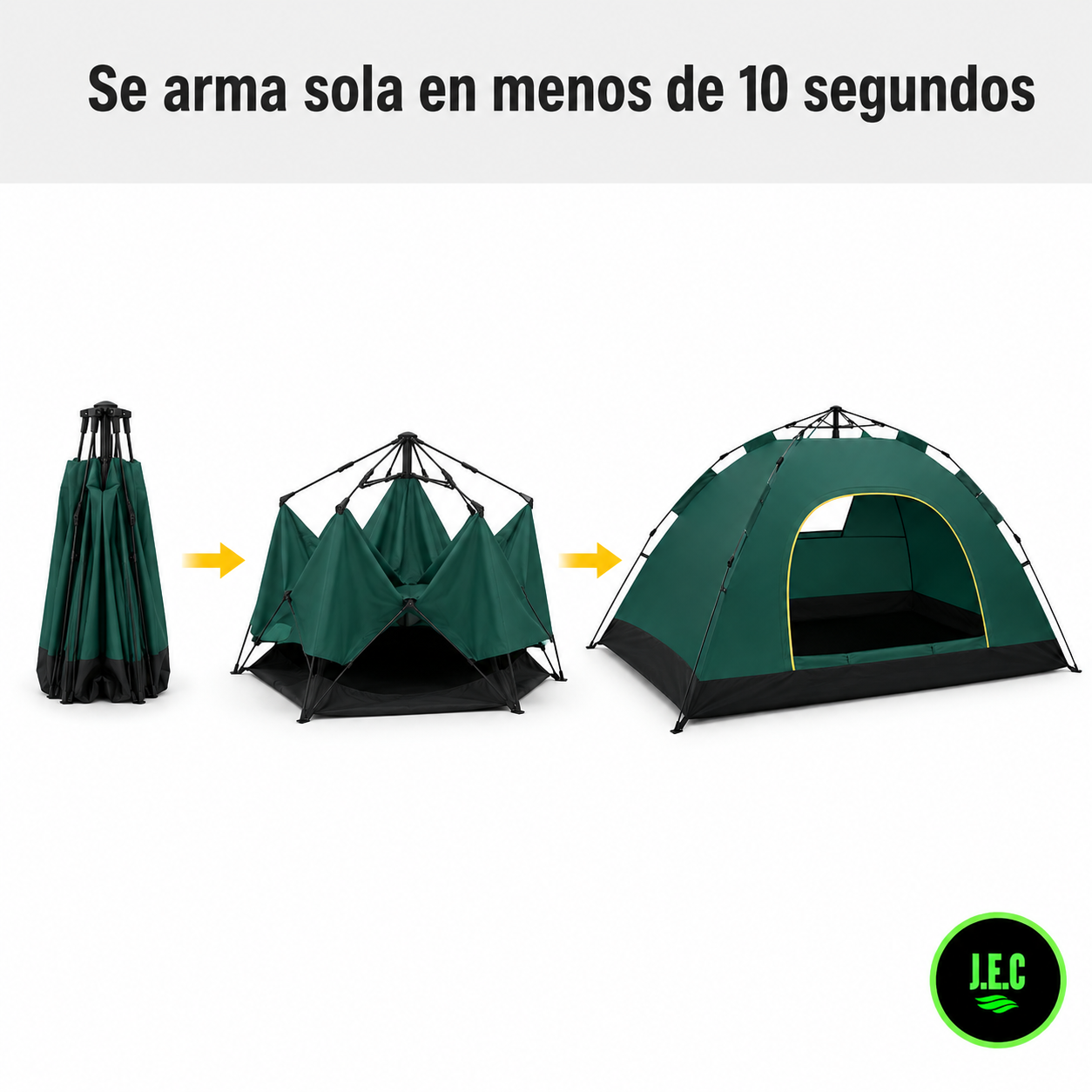 Carpa Automática Pop Up para 3 a 4 Personas Ultraliviana