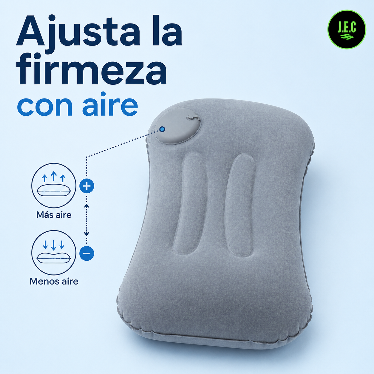 Almohada Inflable Portátil para Camping y Viajes