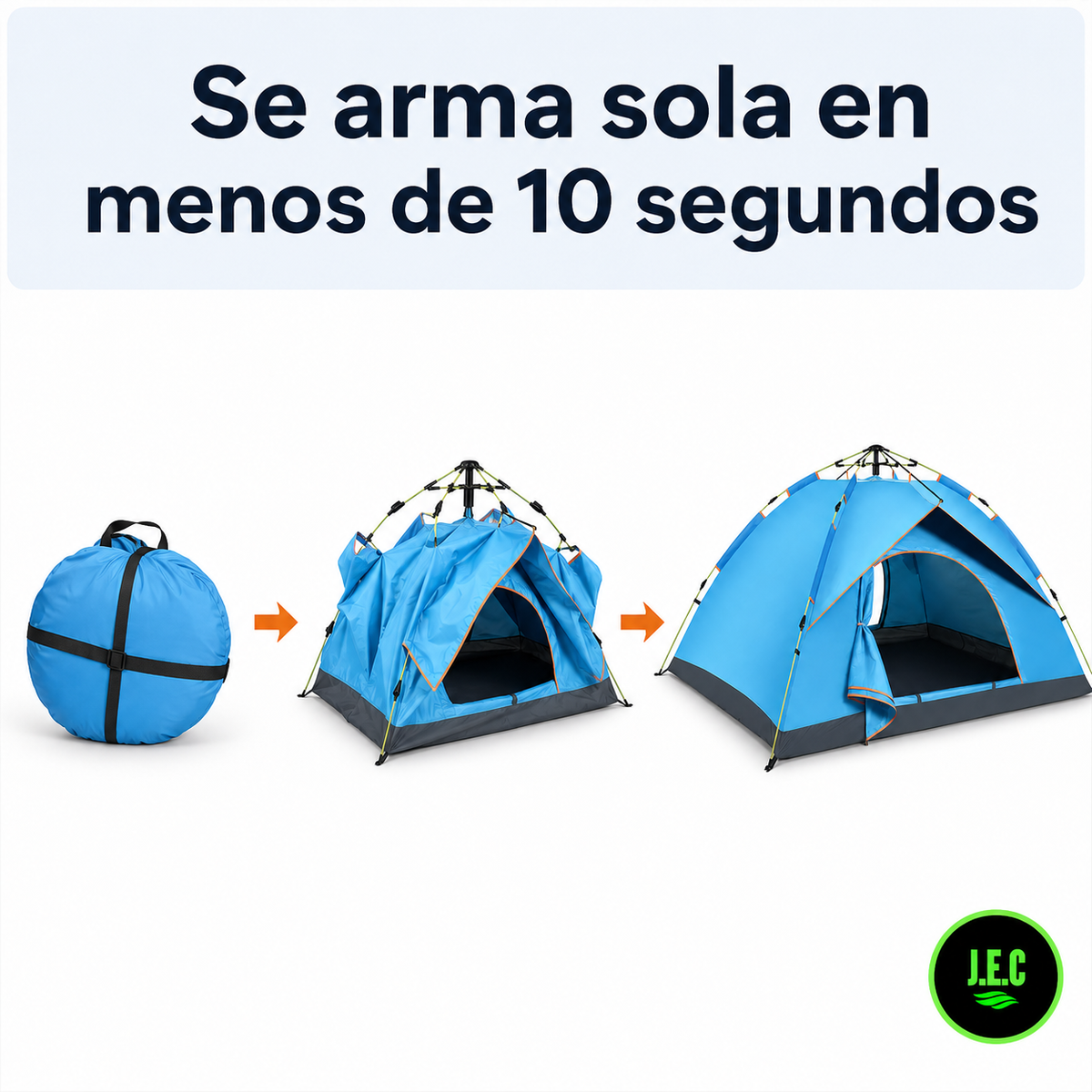 Carpa Automática Pop Up Ultraliviana para 1 a 2 Personas liviana