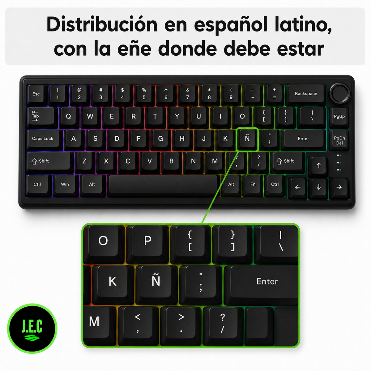 Teclado Mecánico Gamer RK Royal Kludge R75 en Español