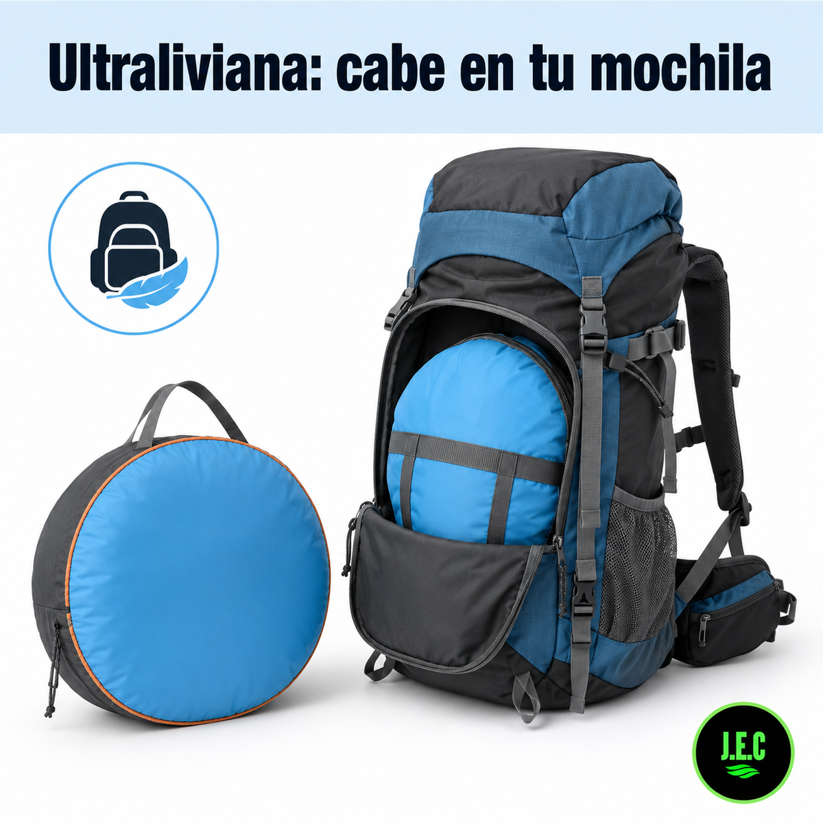 Carpa Automática Pop Up Ultraliviana para 1 a 2 Personas liviana