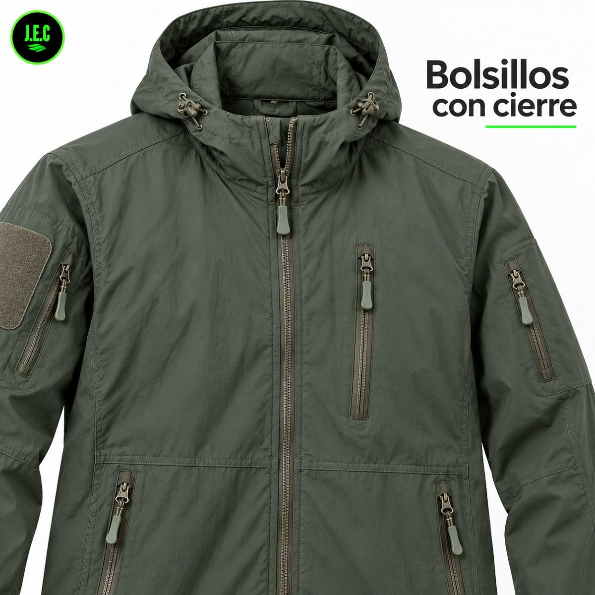 Chaqueta Cortaviento Hombre Con Capucha
