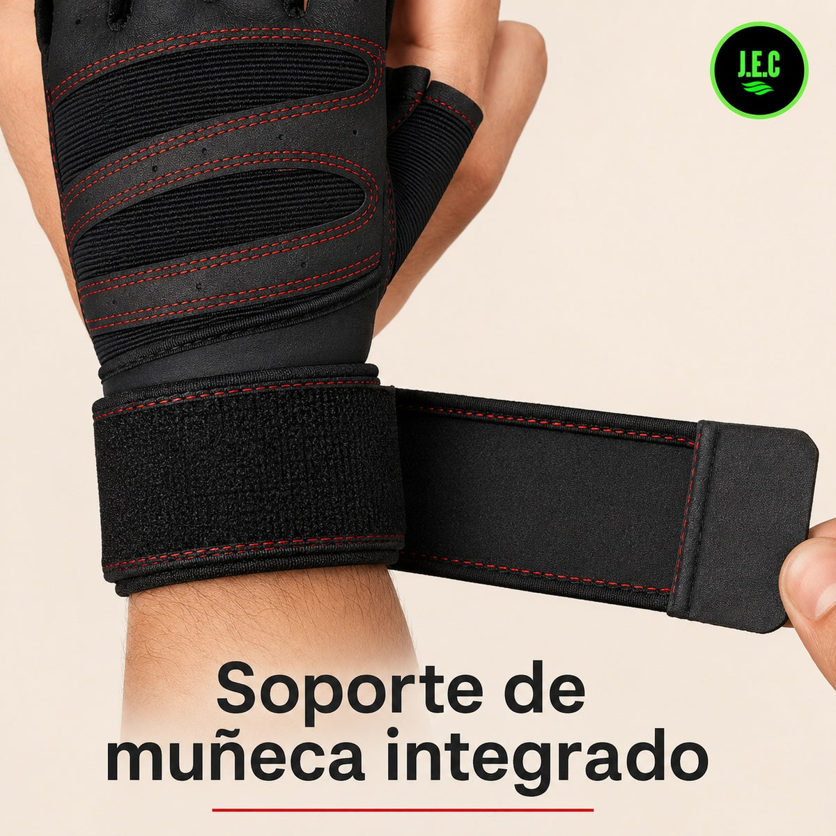 Guantes De Fitness Para Hombre Con Soporte De Muñeca