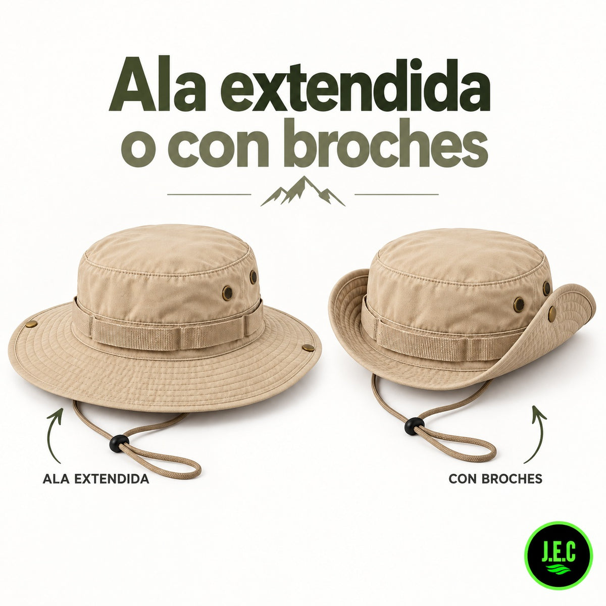 Sombrero Boonie Outdoor Pesca Caza Trekking