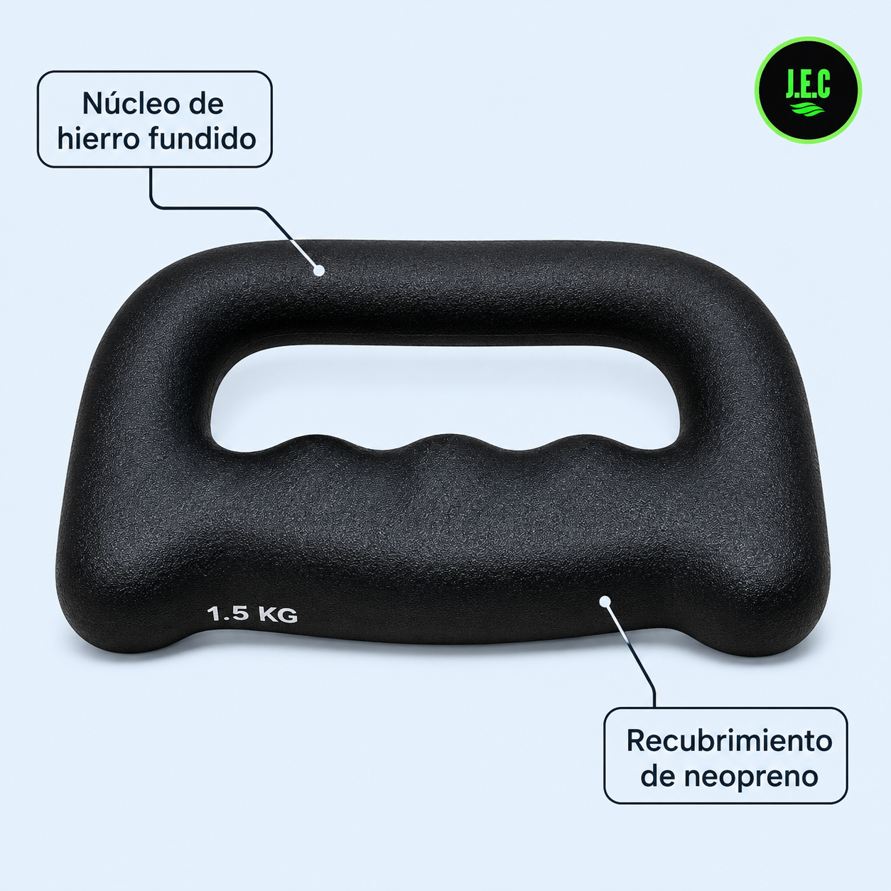 Mancuerna Ergonómica de 1.5 kg con Agarre Integrado