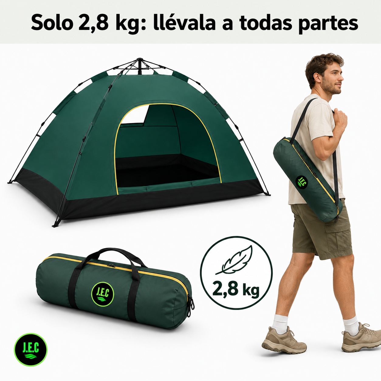 Carpa Automática Pop Up para 3 a 4 Personas Ultraliviana