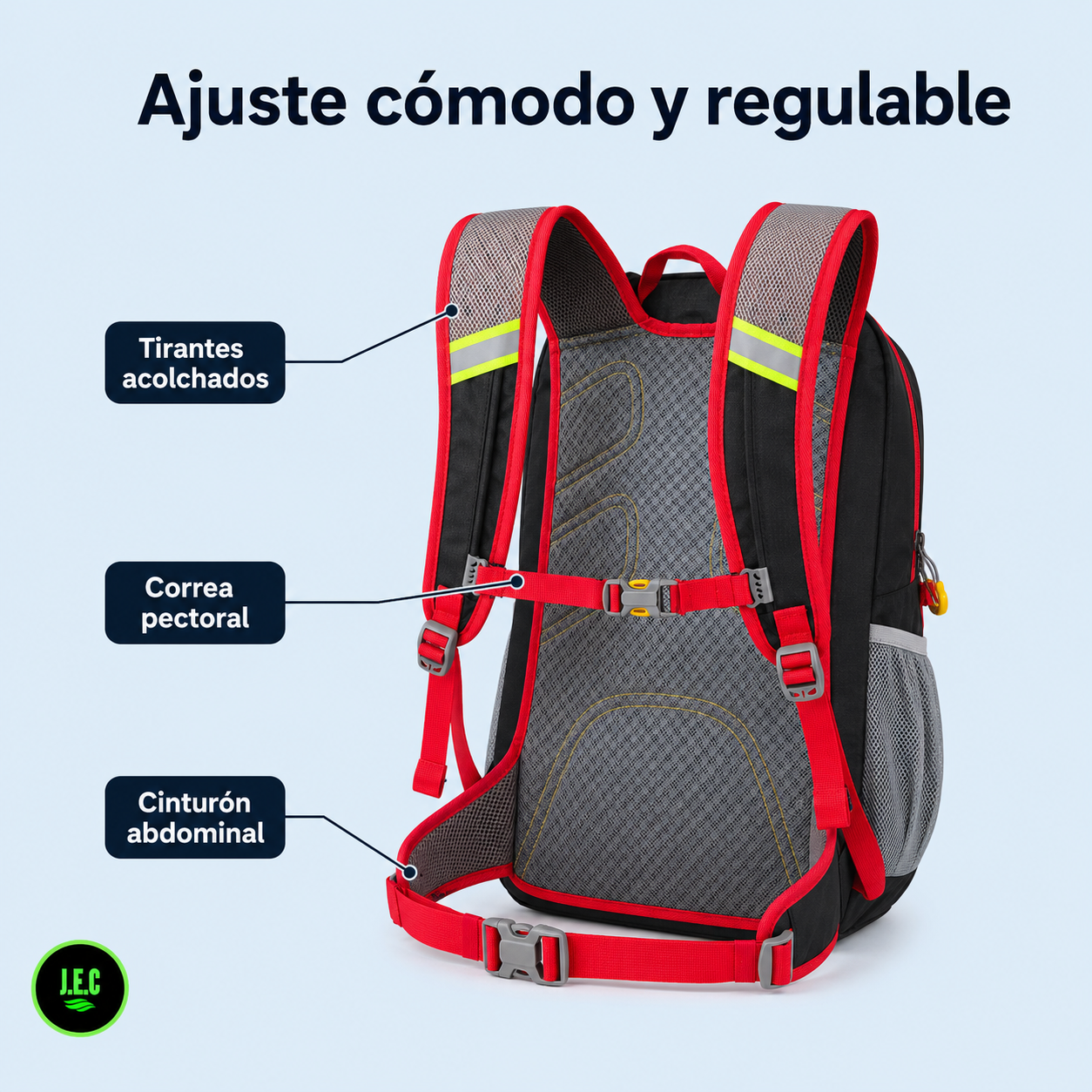 Mochila Trekking 25L Outdoor para Senderismo y Ciclismo