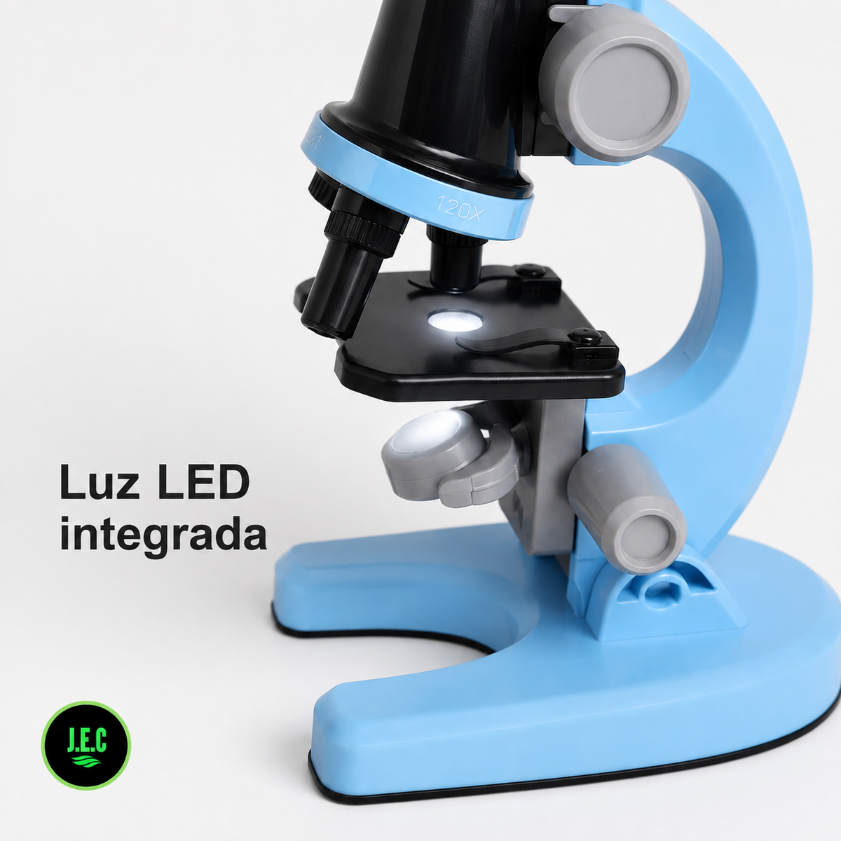Microscopio Educativo 1200x LED con Kit de Ciencia
