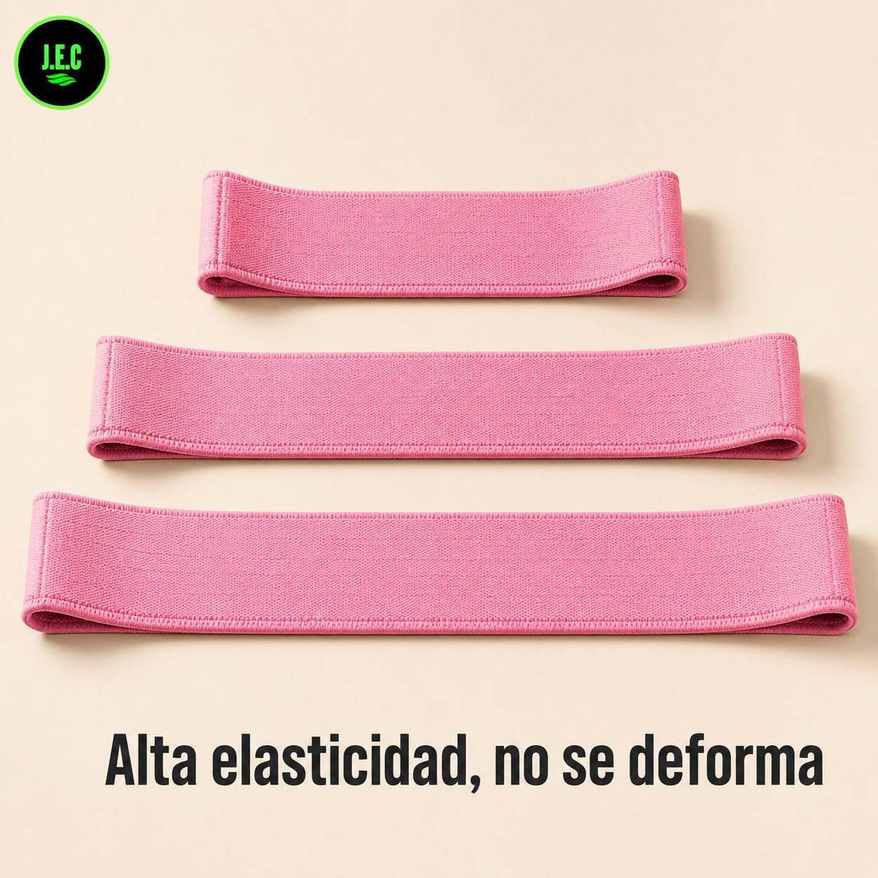 Banda Elástica Plana Tipo Tela para Yoga y Rehabilitación