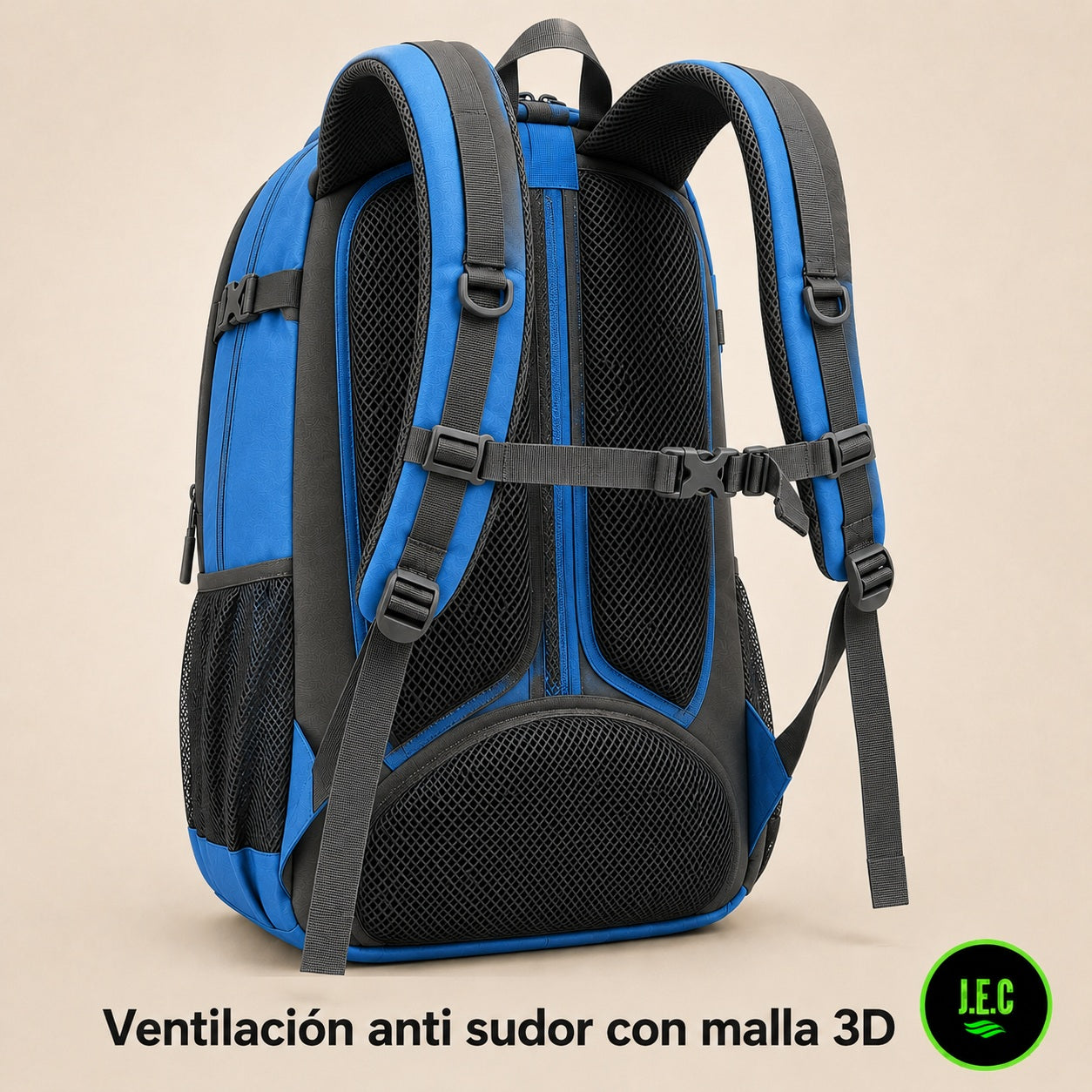 Mochila Trekking Adventure 55L Viaje y Camping Ergonómica