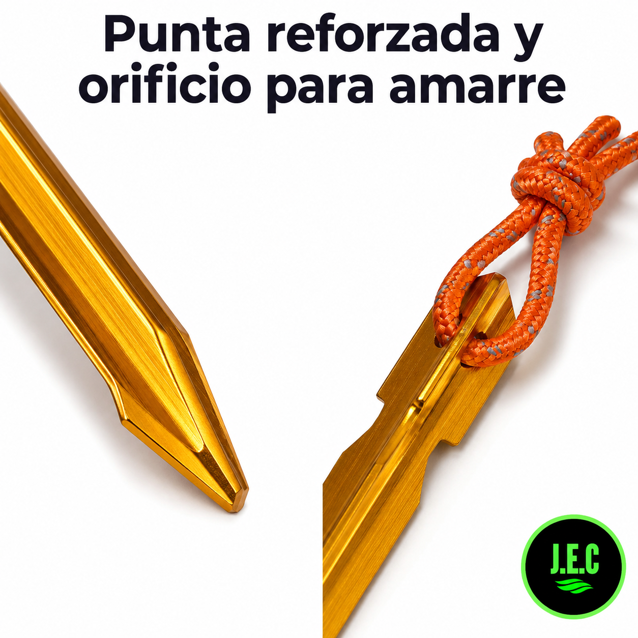 Estacas de Aluminio y Acero para Camping  Toldos y Carpa