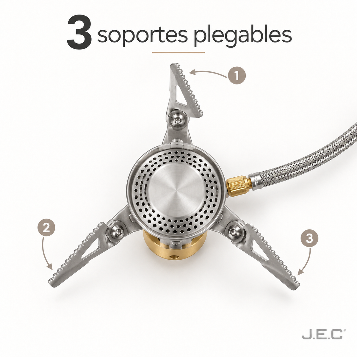 Cocinilla a Gas Camping Portátil Plegable 1 Quemador