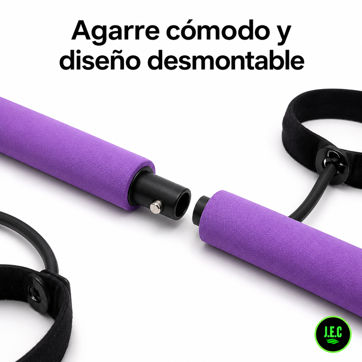 Barra de Pilates con Banda Elástica para Yoga y Fitness