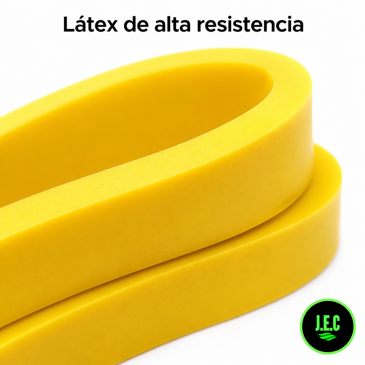 Banda Elástica de Resistencia Amarilla 20lb Fitness J.E.C