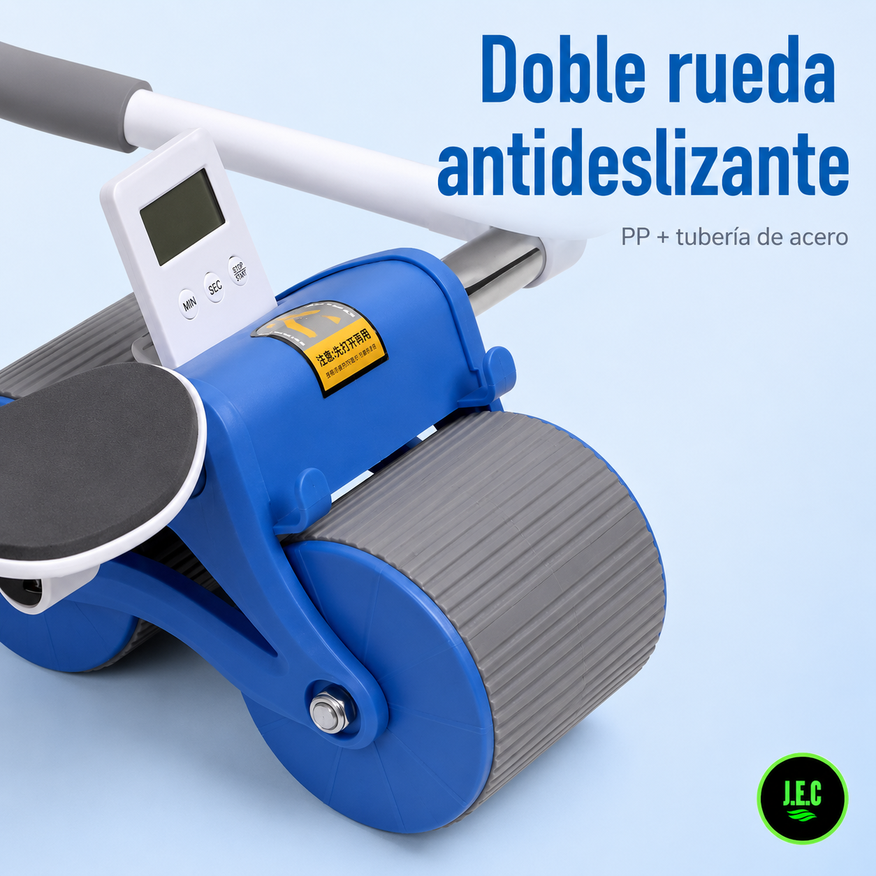 Rueda Abdominal  Doble Con Soporte De Codo Doble + Alfombra