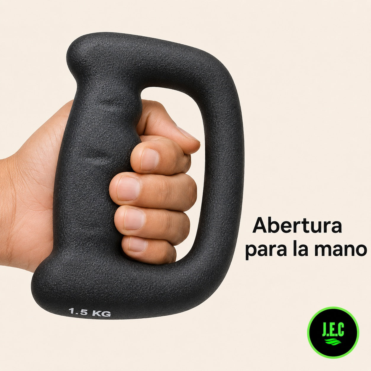 Mancuerna Ergonómica de 1.5 kg con Agarre Integrado