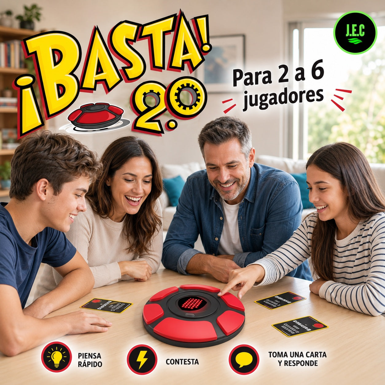 Juego Basta 2.0 Electrónico Familiar en Español