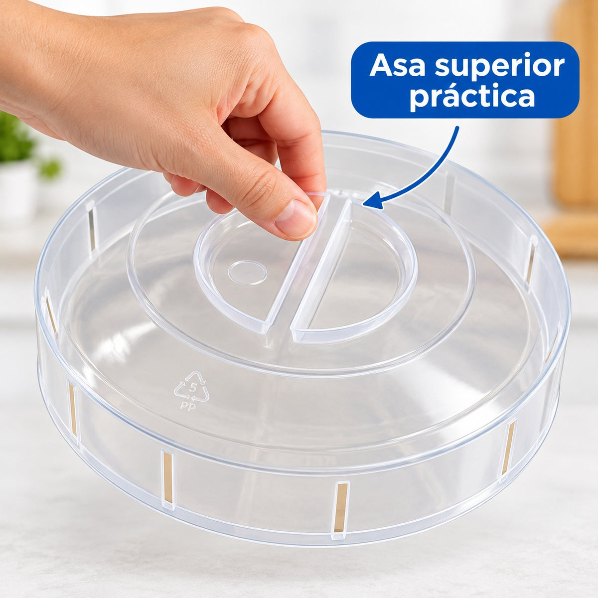 Tapa Microondas Antisalpicaduras Ventilada Transparente