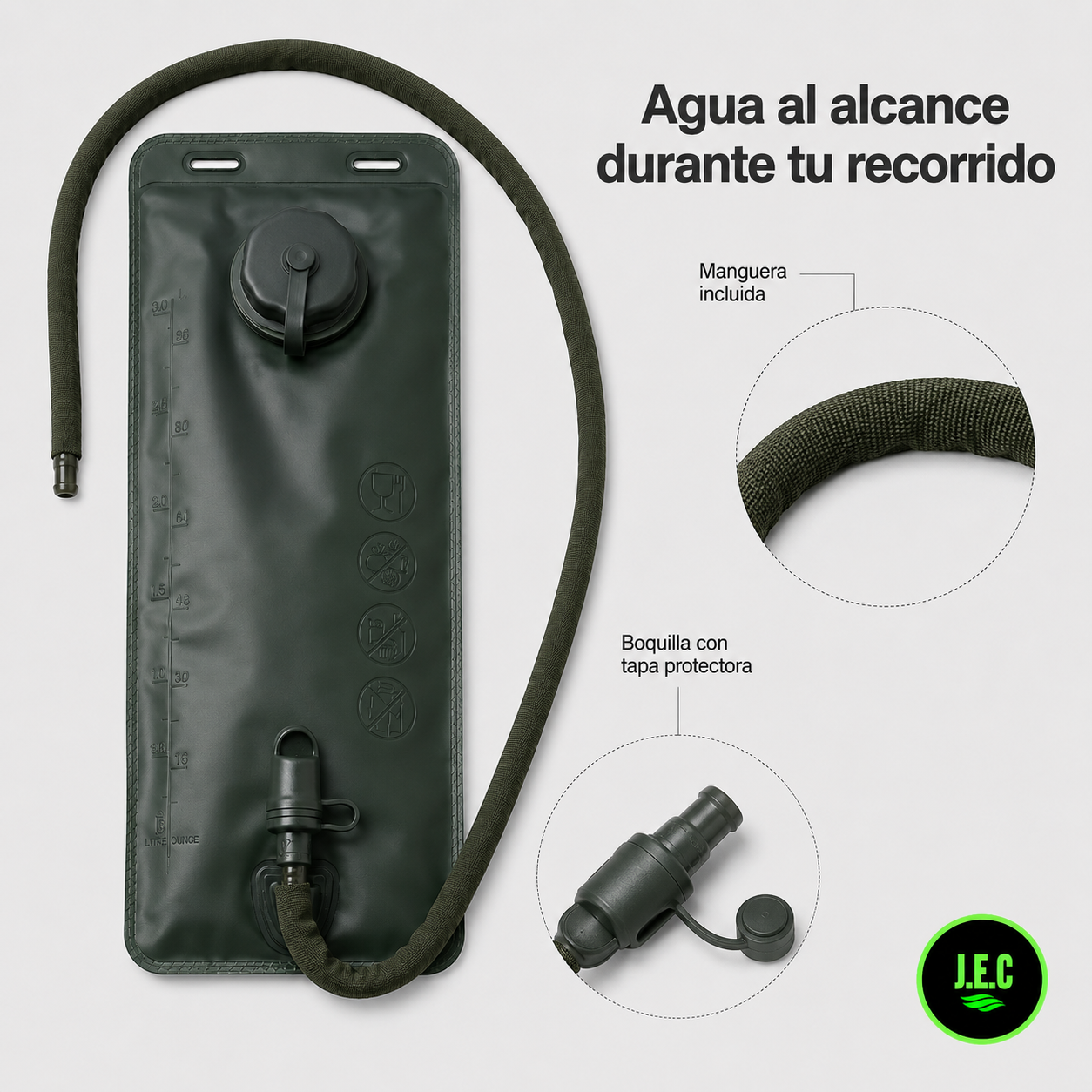 Kit Mochila Trekking 25L + Bolsa Hidratación 3L