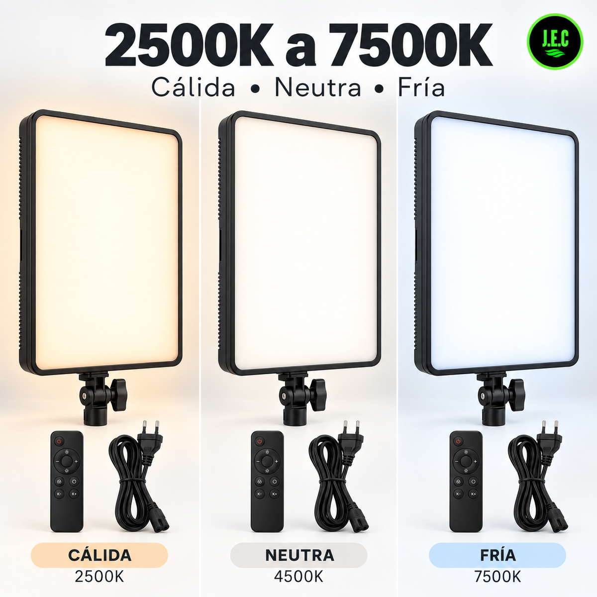 Panel de iluminación LED para fotografía y video