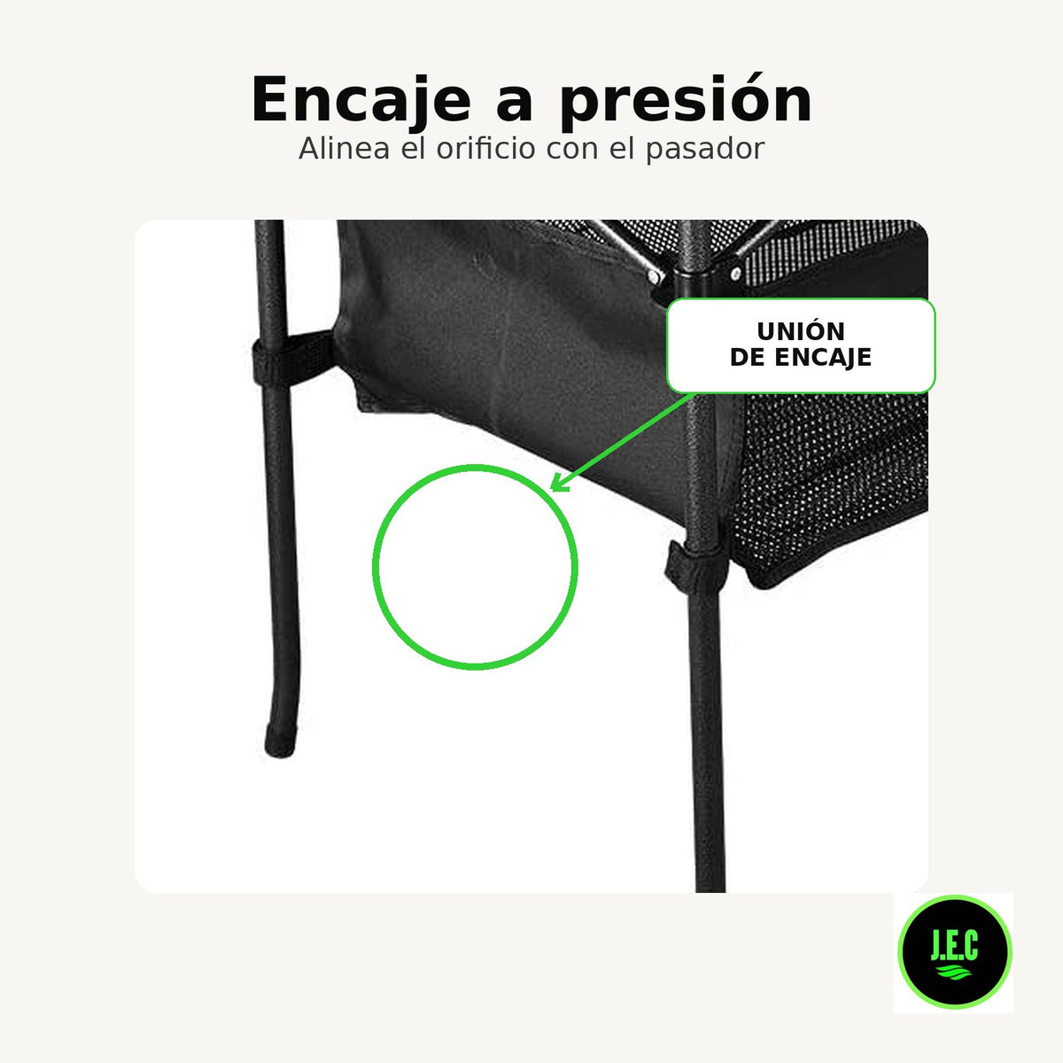 Mesa plegable de camping de aluminio con cesta inferior