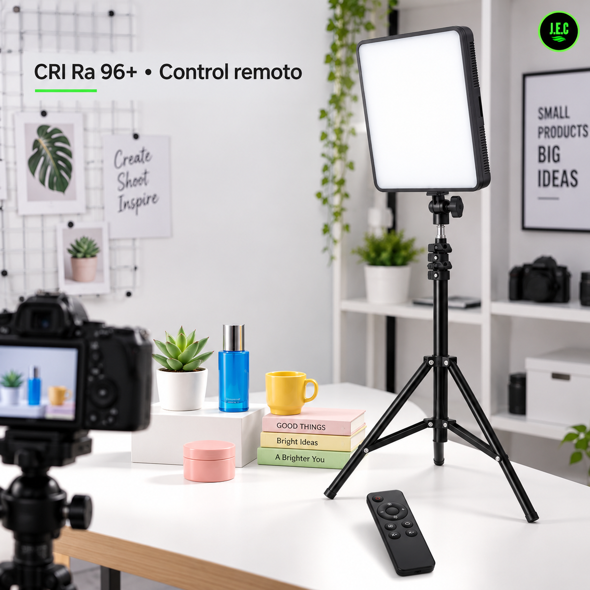 Kit Iluminación Panel LED RL-19 con Trípode IRM 2m